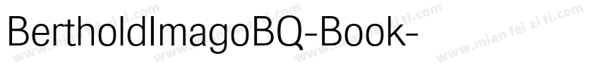 BertholdImagoBQ-Book字体转换