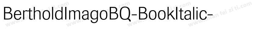 BertholdImagoBQ-BookItalic字体转换