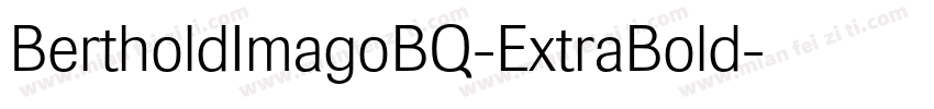 BertholdImagoBQ-ExtraBold字体转换