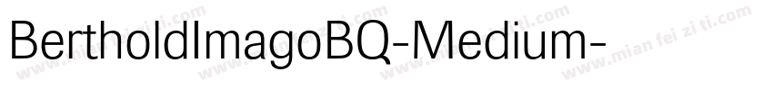 BertholdImagoBQ-Medium字体转换