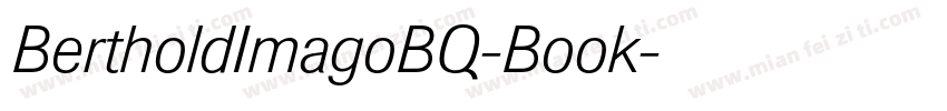 BertholdImagoBQ-Book字体转换