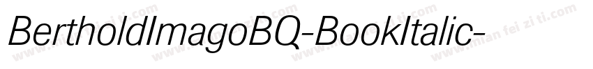 BertholdImagoBQ-BookItalic字体转换
