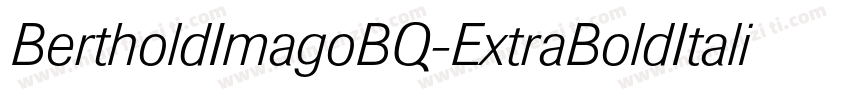 BertholdImagoBQ-ExtraBoldItalic字体转换