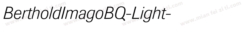 BertholdImagoBQ-Light字体转换