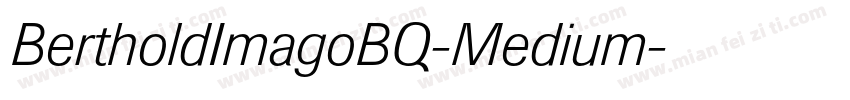 BertholdImagoBQ-Medium字体转换