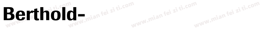 Berthold字体转换