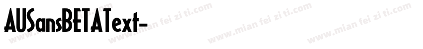 AUSansBETAText字体转换