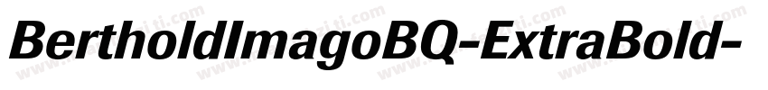 BertholdImagoBQ-ExtraBold字体转换