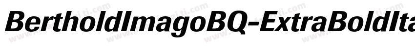 BertholdImagoBQ-ExtraBoldItalic字体转换