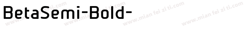 BetaSemi-Bold字体转换