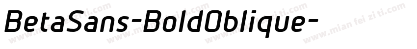 BetaSans-BoldOblique字体转换