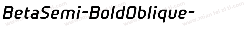BetaSemi-BoldOblique字体转换