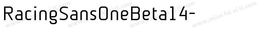 RacingSansOneBeta14字体转换