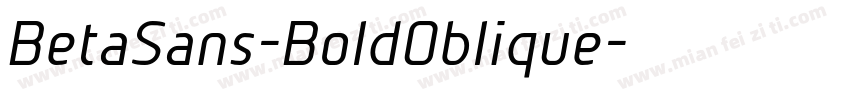 BetaSans-BoldOblique字体转换