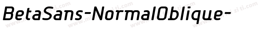 BetaSans-NormalOblique字体转换