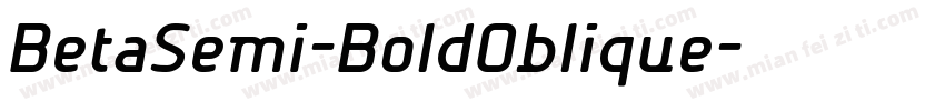 BetaSemi-BoldOblique字体转换