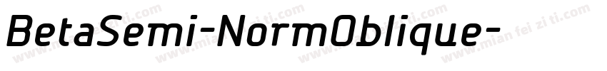 BetaSemi-NormOblique字体转换