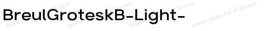 BreulGroteskB-Light字体转换