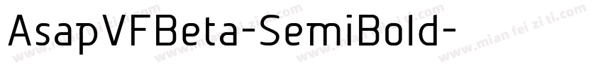 AsapVFBeta-SemiBold字体转换