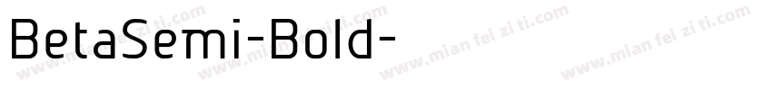 BetaSemi-Bold字体转换