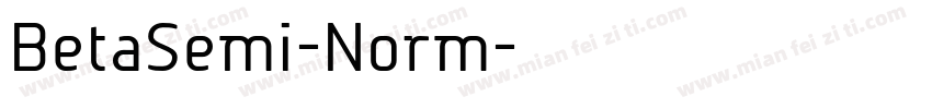 BetaSemi-Norm字体转换
