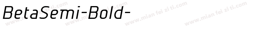 BetaSemi-Bold字体转换