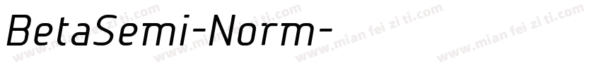 BetaSemi-Norm字体转换