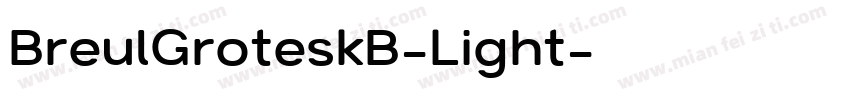 BreulGroteskB-Light字体转换
