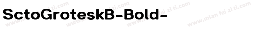 SctoGroteskB-Bold字体转换