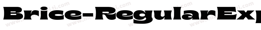 Brice-RegularExpanded字体转换