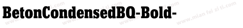 BetonCondensedBQ-Bold字体转换