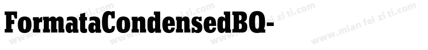 FormataCondensedBQ字体转换
