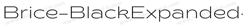 Brice-BlackExpanded字体转换