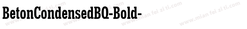 BetonCondensedBQ-Bold字体转换