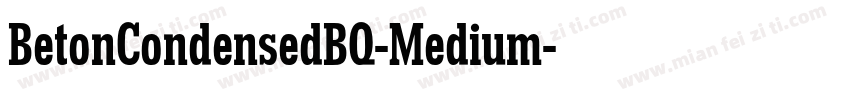 BetonCondensedBQ-Medium字体转换
