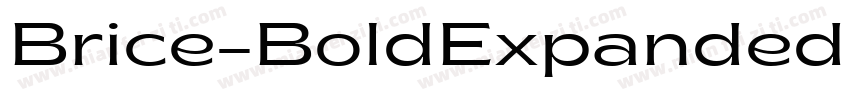 Brice-BoldExpandedBr字体转换