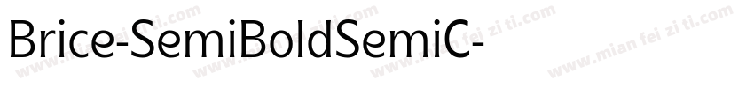 Brice-SemiBoldSemiC字体转换