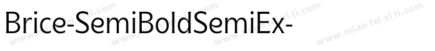 Brice-SemiBoldSemiEx字体转换