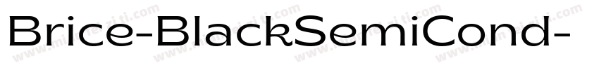 Brice-BlackSemiCond字体转换