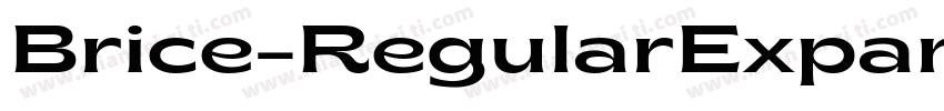 Brice-RegularExpanded字体转换