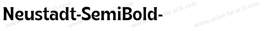 Neustadt-SemiBold字体转换