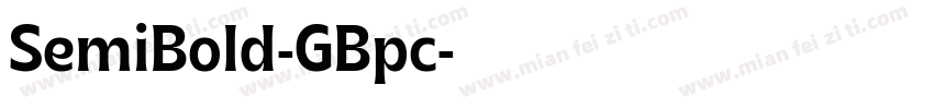 SemiBold-GBpc字体转换