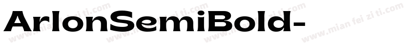 ArlonSemiBold字体转换