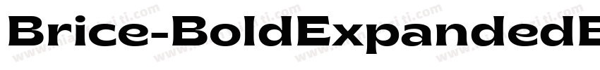 Brice-BoldExpandedBr字体转换