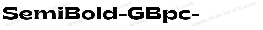 SemiBold-GBpc字体转换