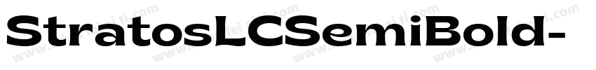 StratosLCSemiBold字体转换