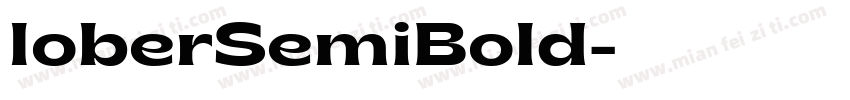 loberSemiBold字体转换