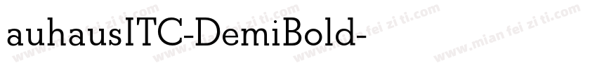 auhausITC-DemiBold字体转换