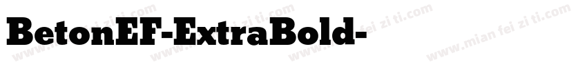 BetonEF-ExtraBold字体转换