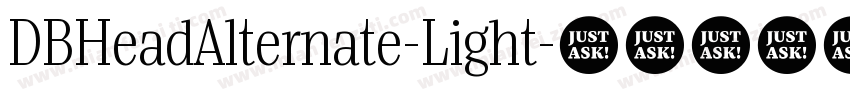 DBHeadAlternate-Light字体转换